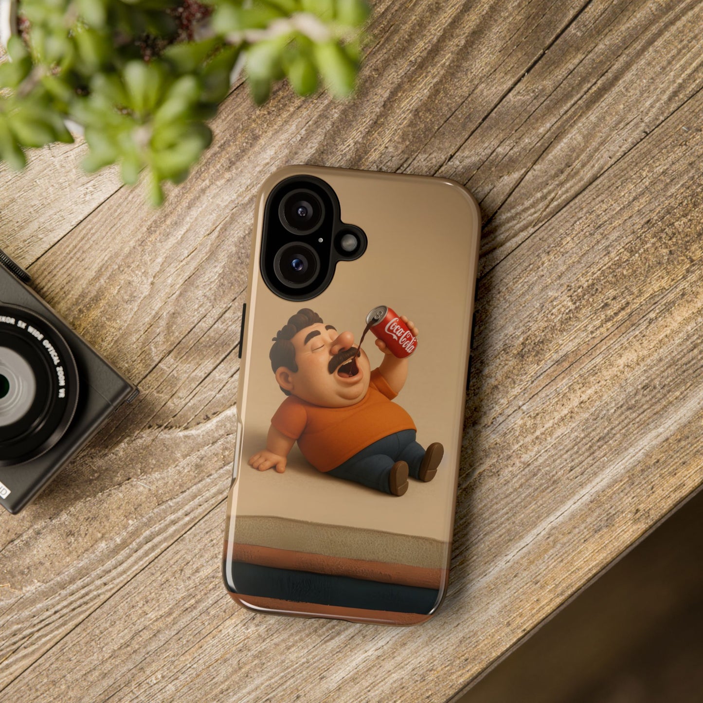 Funny Cartoon Phone Case - 'Coca-Cola Chill' Design