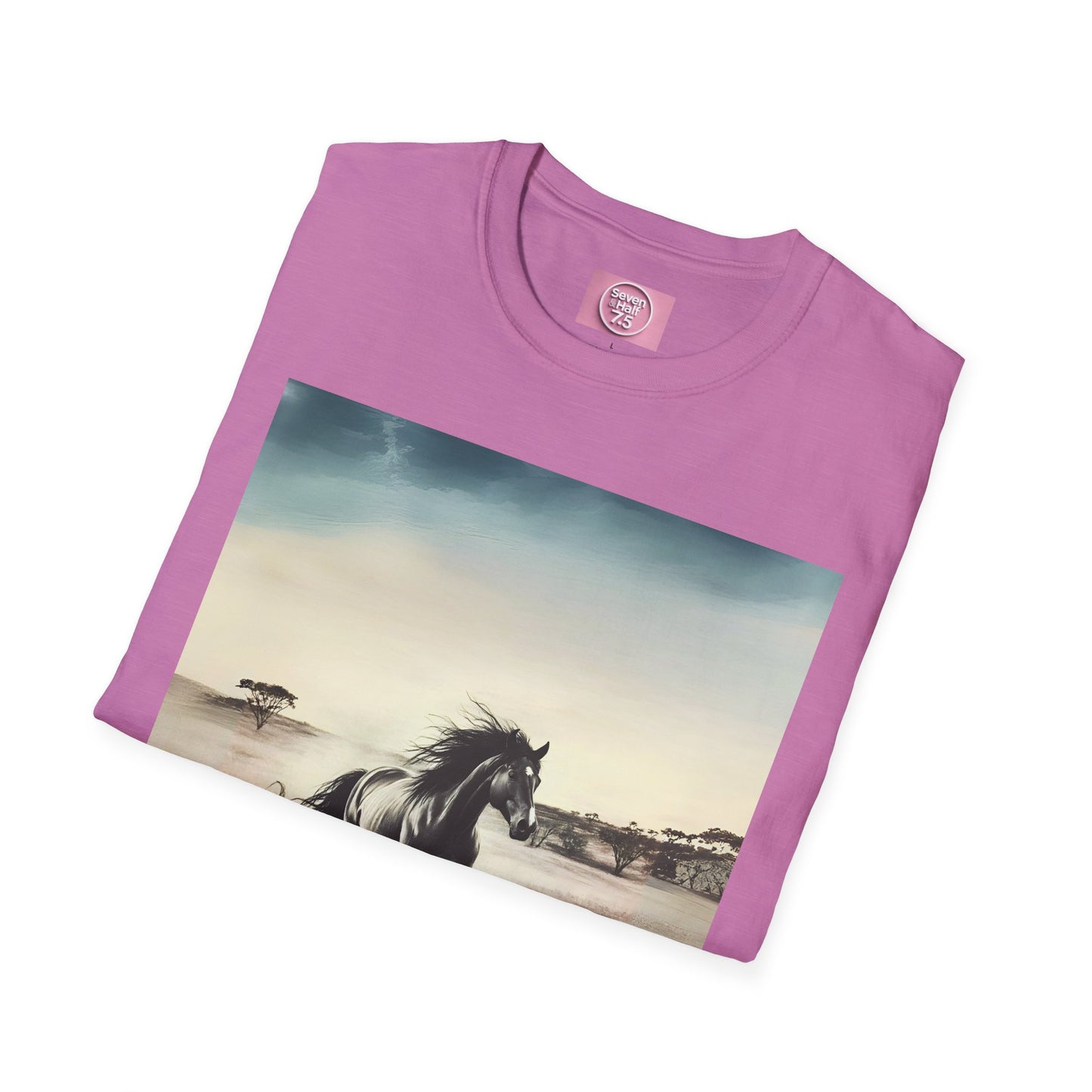 Majestic Horse Unisex Softstyle T-Shirt - Nature Inspired Graphic Tee