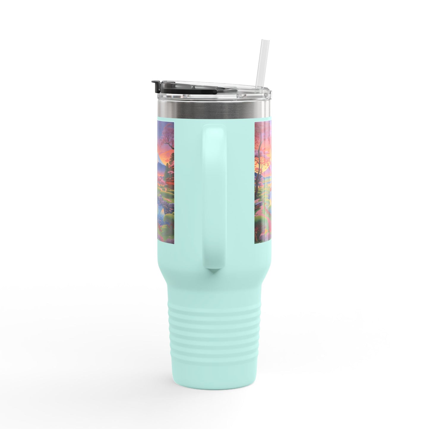 Nature-Inspired Insulated Travel Mug - 40oz Adventure Mug with Scenic Design