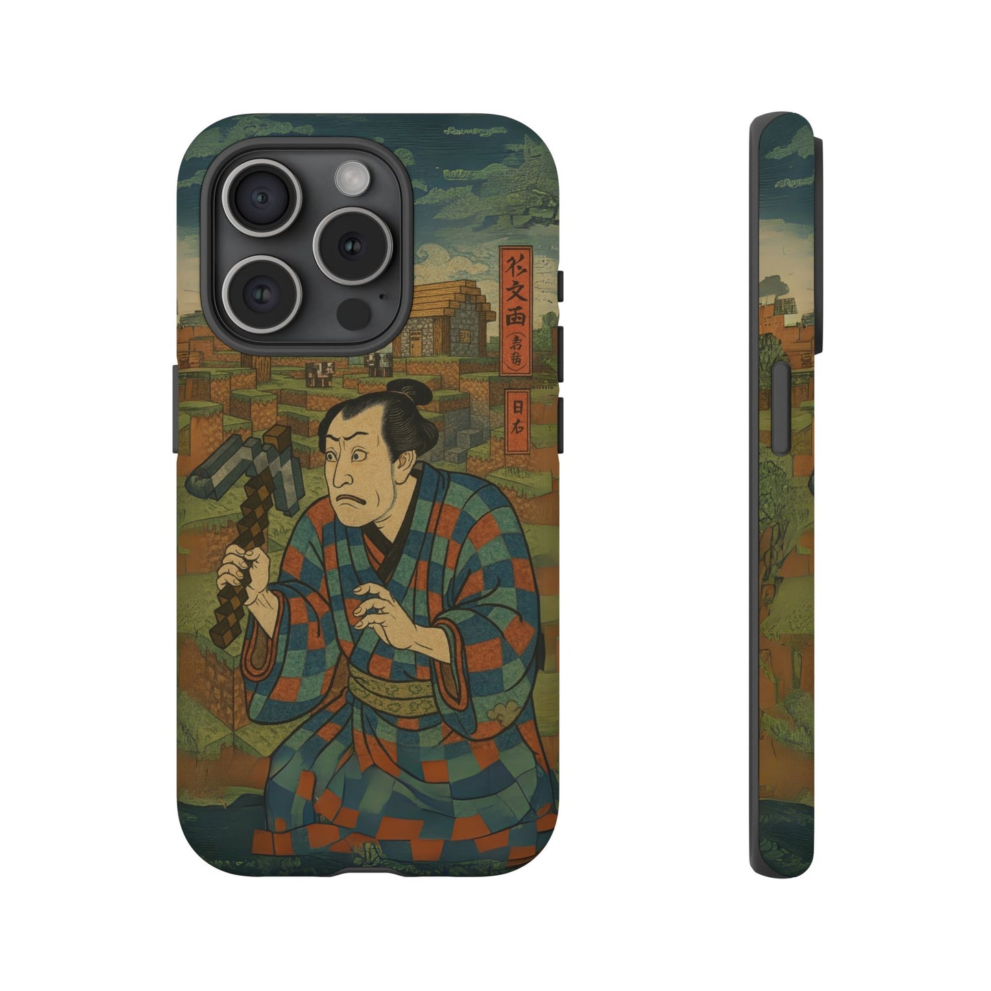 Tough Cases - Japanese Art Phone Case with Warrior Design