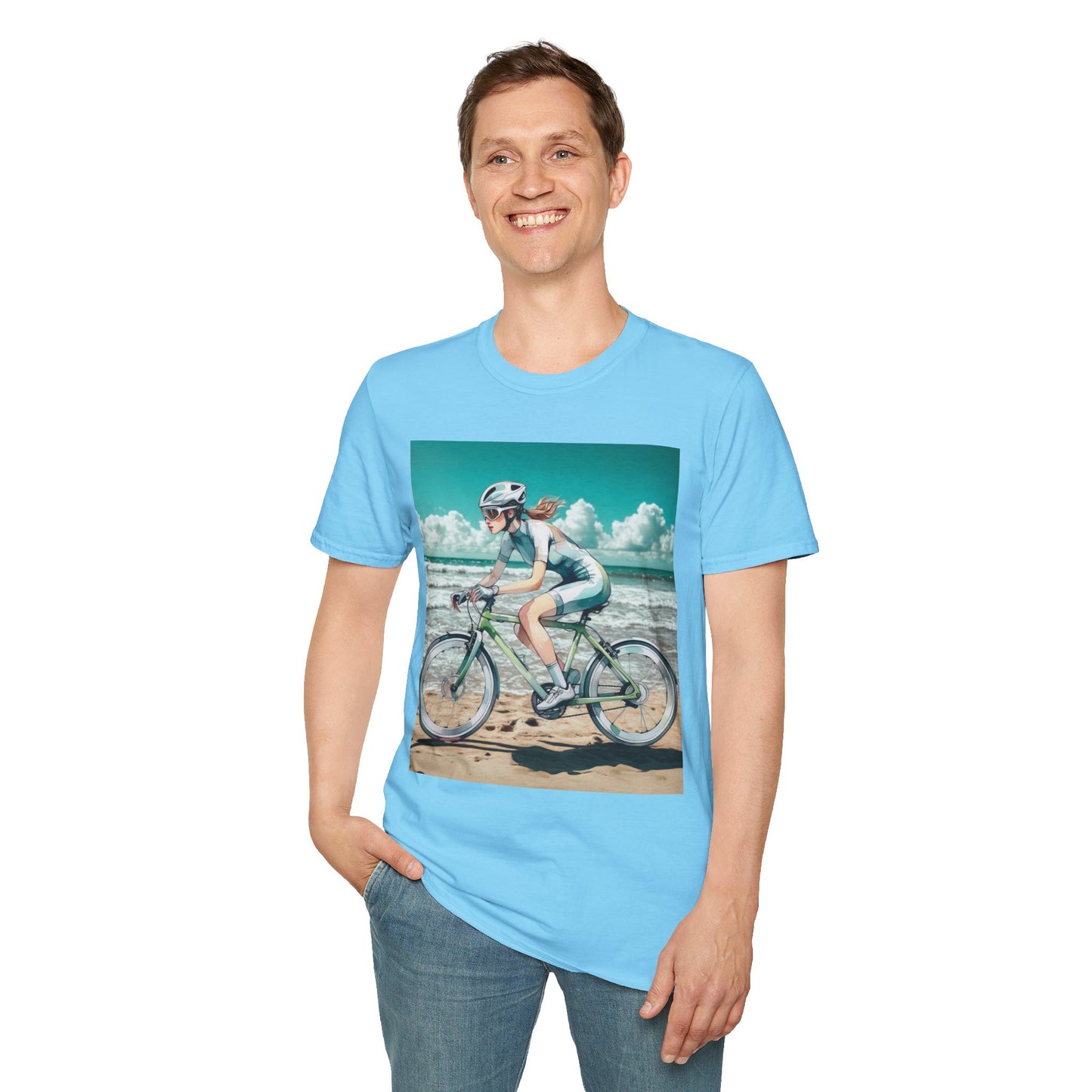 Beach Bike Ride Unisex Softstyle T-Shirt