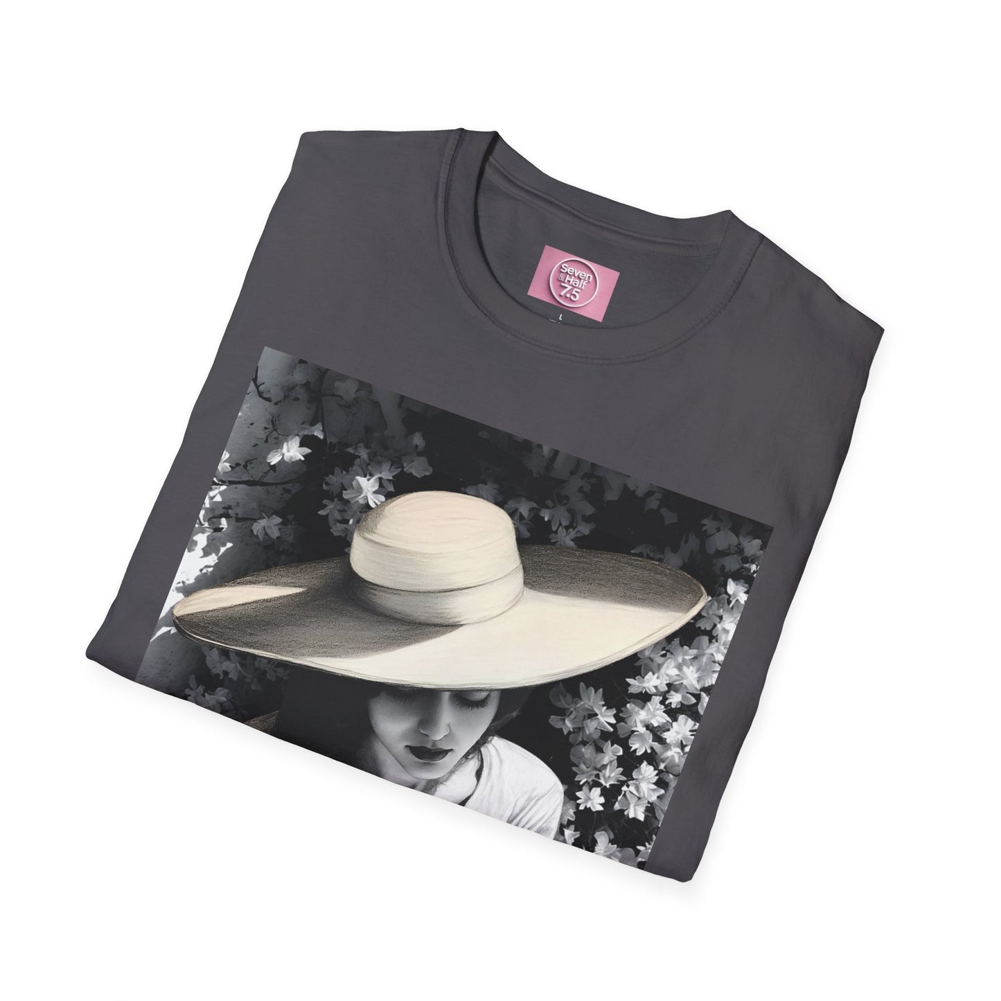 Elegant Charcoal art Softstyle T-Shirt - Perfect for Spring and Summer