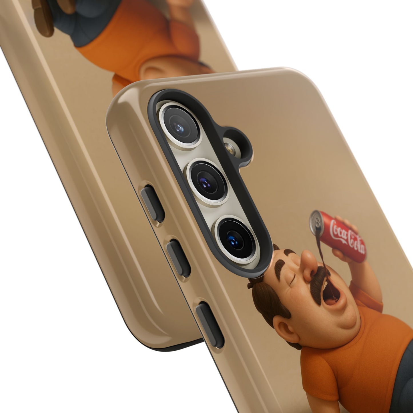 Funny Cartoon Phone Case - 'Coca-Cola Chill' Design