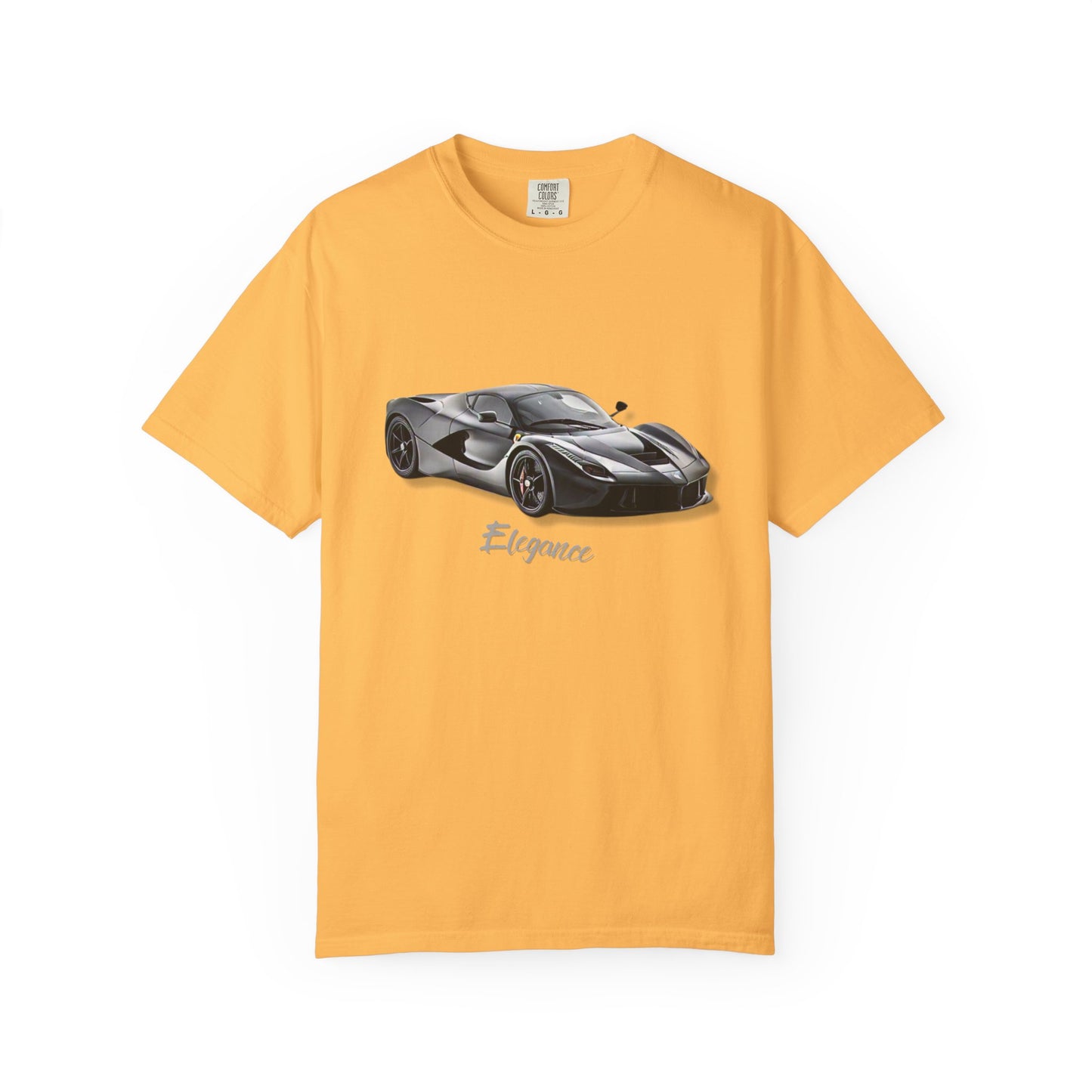 Elegant Car Graphic Unisex Garment-Dyed T-Shirt
