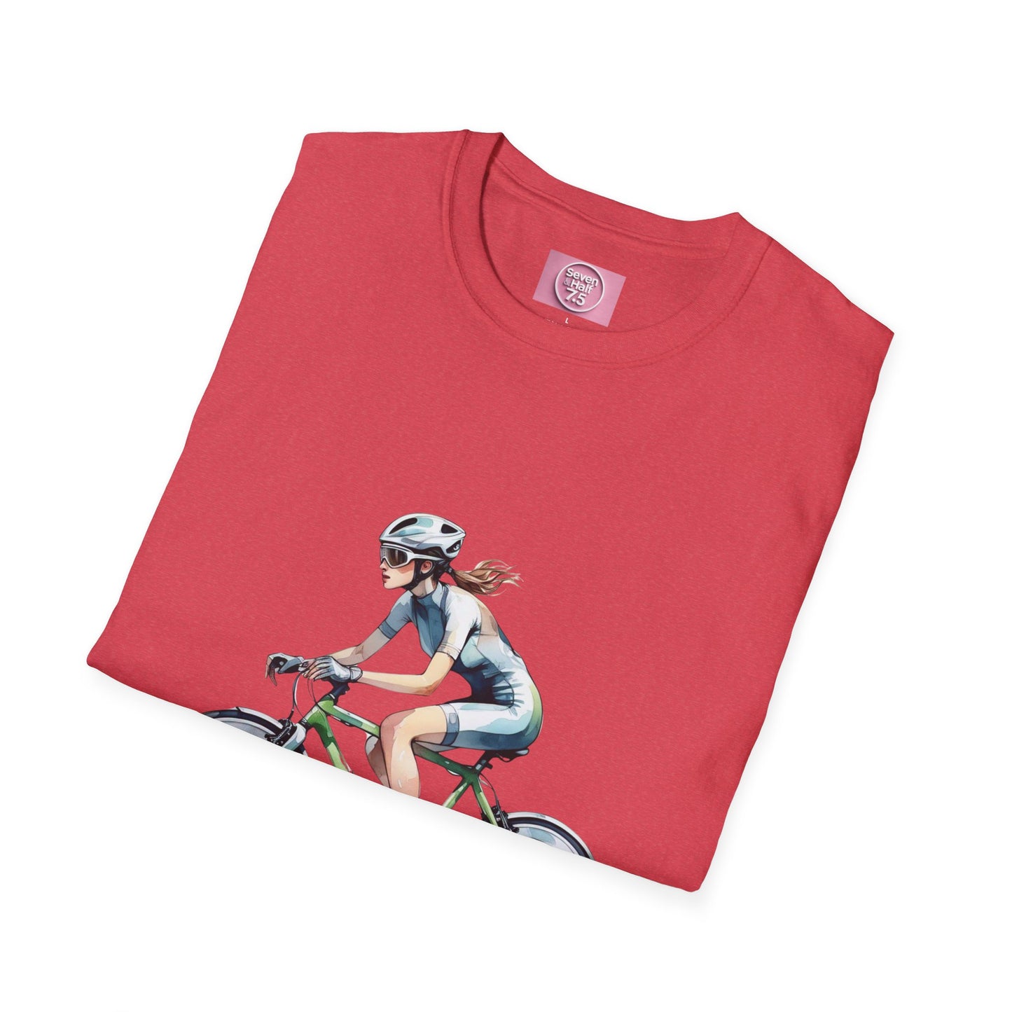 Cycling Enthusiast Softstyle T-Shirt – Sporty Graphic Tee for Bikers
