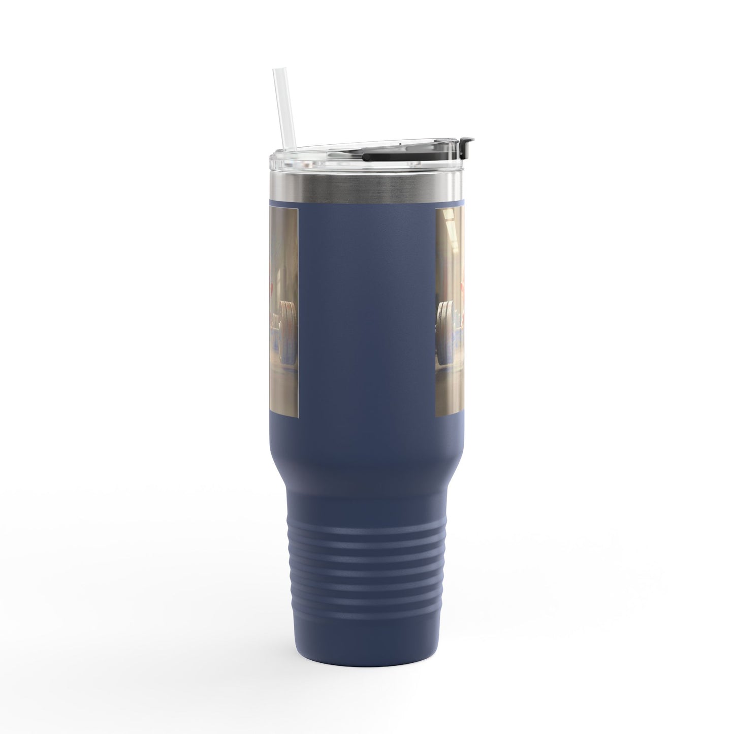 Funny Insulated Travel Mug - 40oz Motivational Humor Gift for Gym Lovers