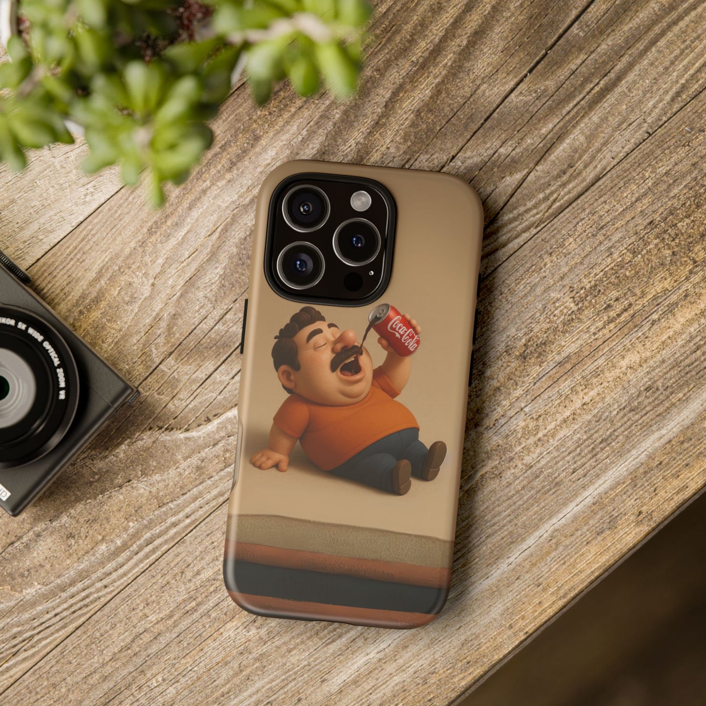 Funny Cartoon Phone Case - 'Coca-Cola Chill' Design