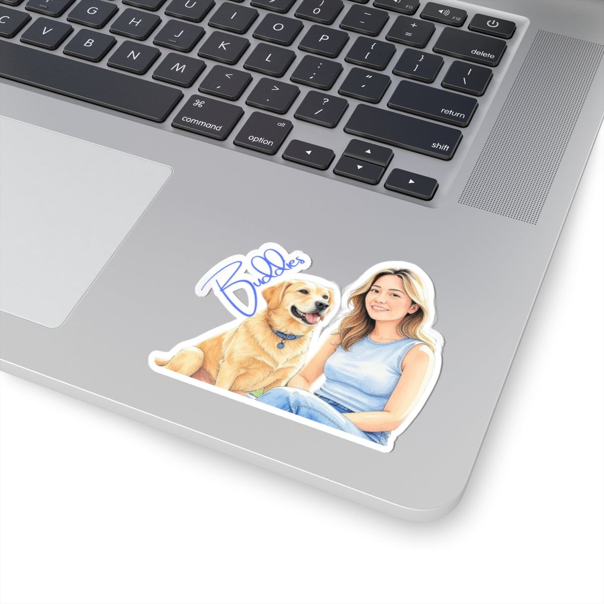 Pet & Owner Kiss-Cut Stickers - Friendship Art