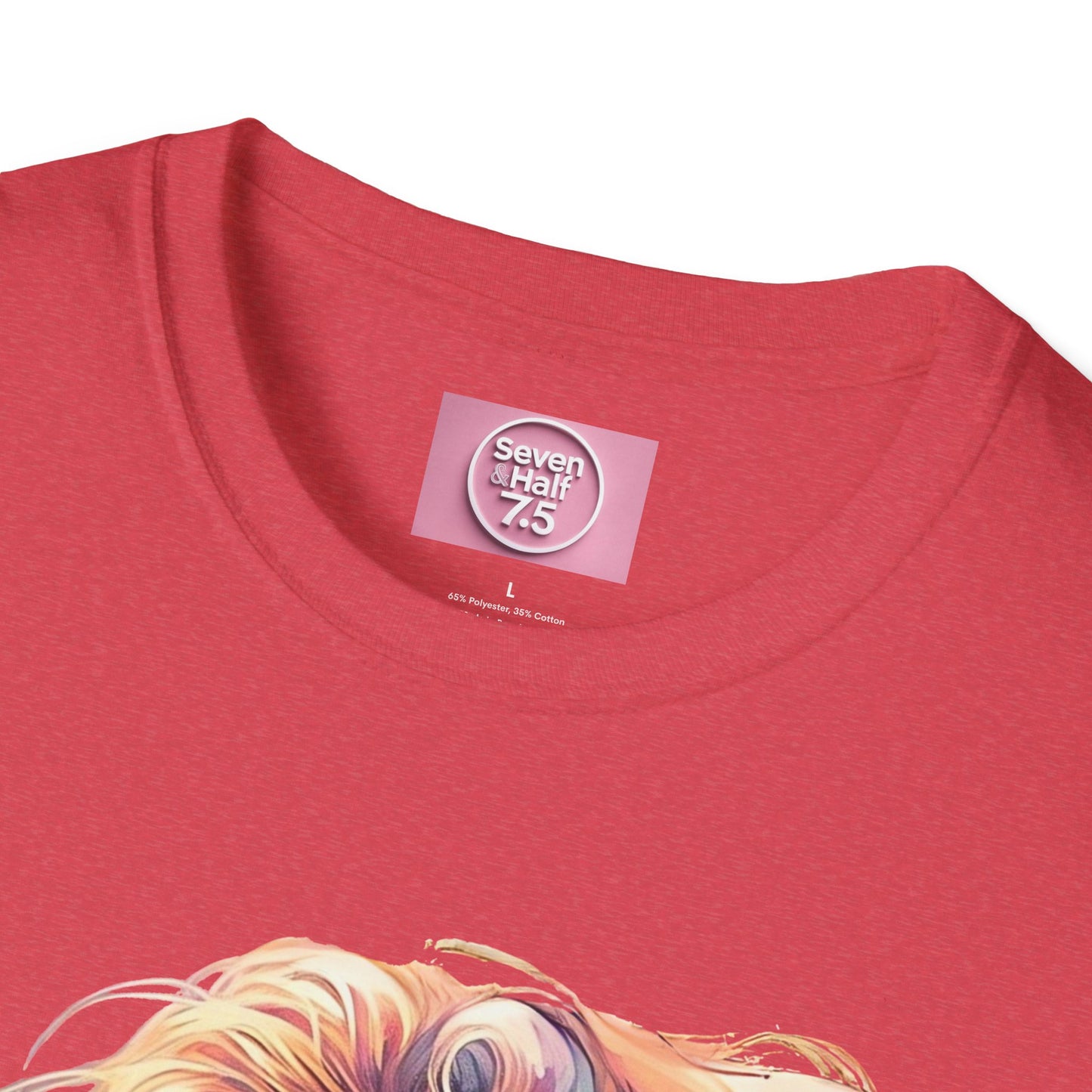 Artistic Women's Portrait T-Shirt - Women's Softstyle Tee for Creative Souls