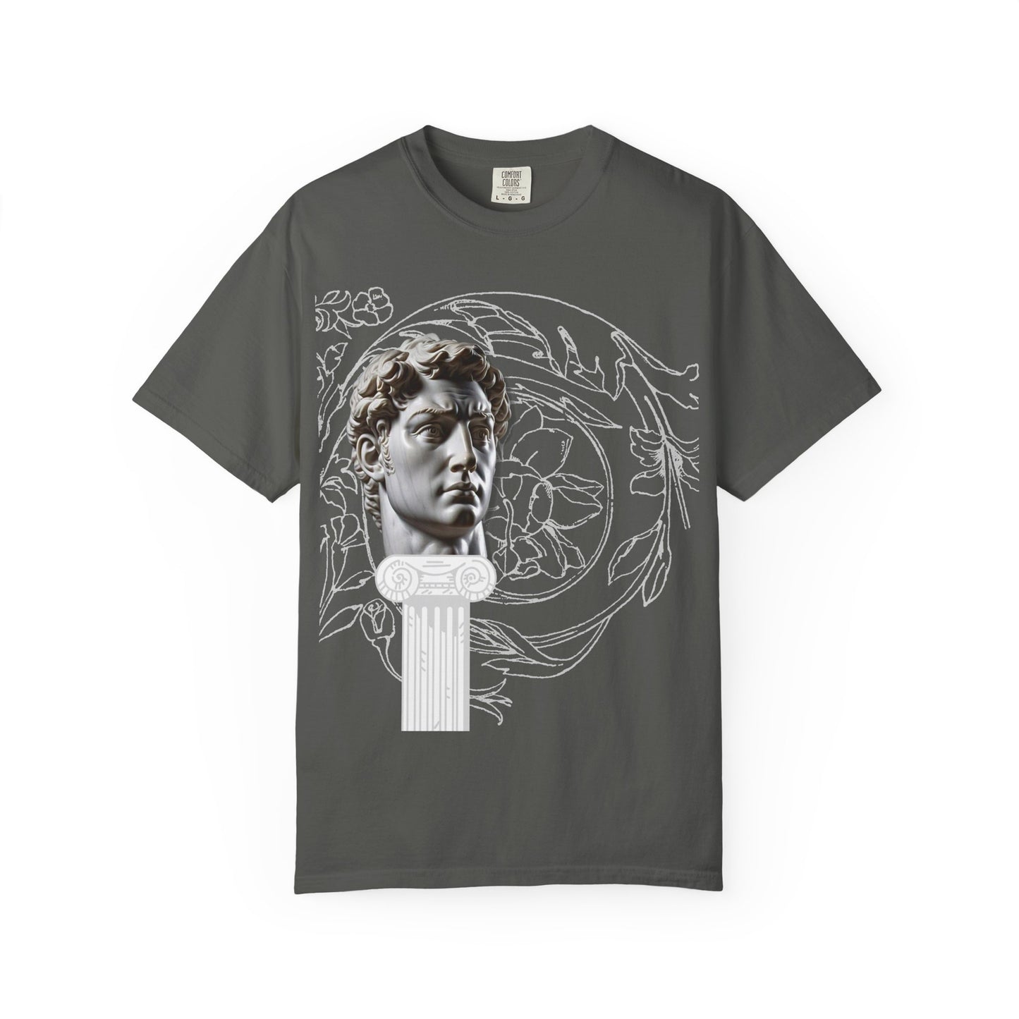 Artistic Roman Garment-Dyed T-shirt - Classic Sculpture Design