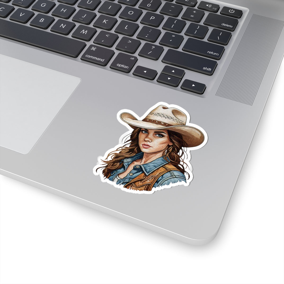 Western Cowgirl Kiss-Cut Stickers - Rustic Charm for Cowboy Lovers