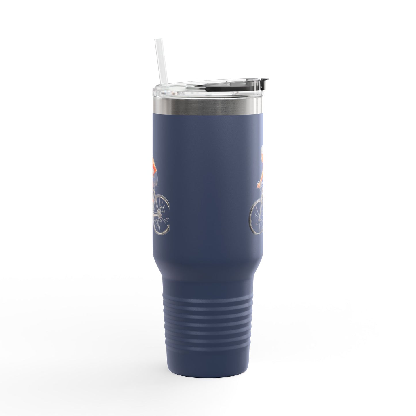 Cycling Enthusiast Insulated Travel Mug - 40oz, Perfect for Adventurers and Coffee Lovers