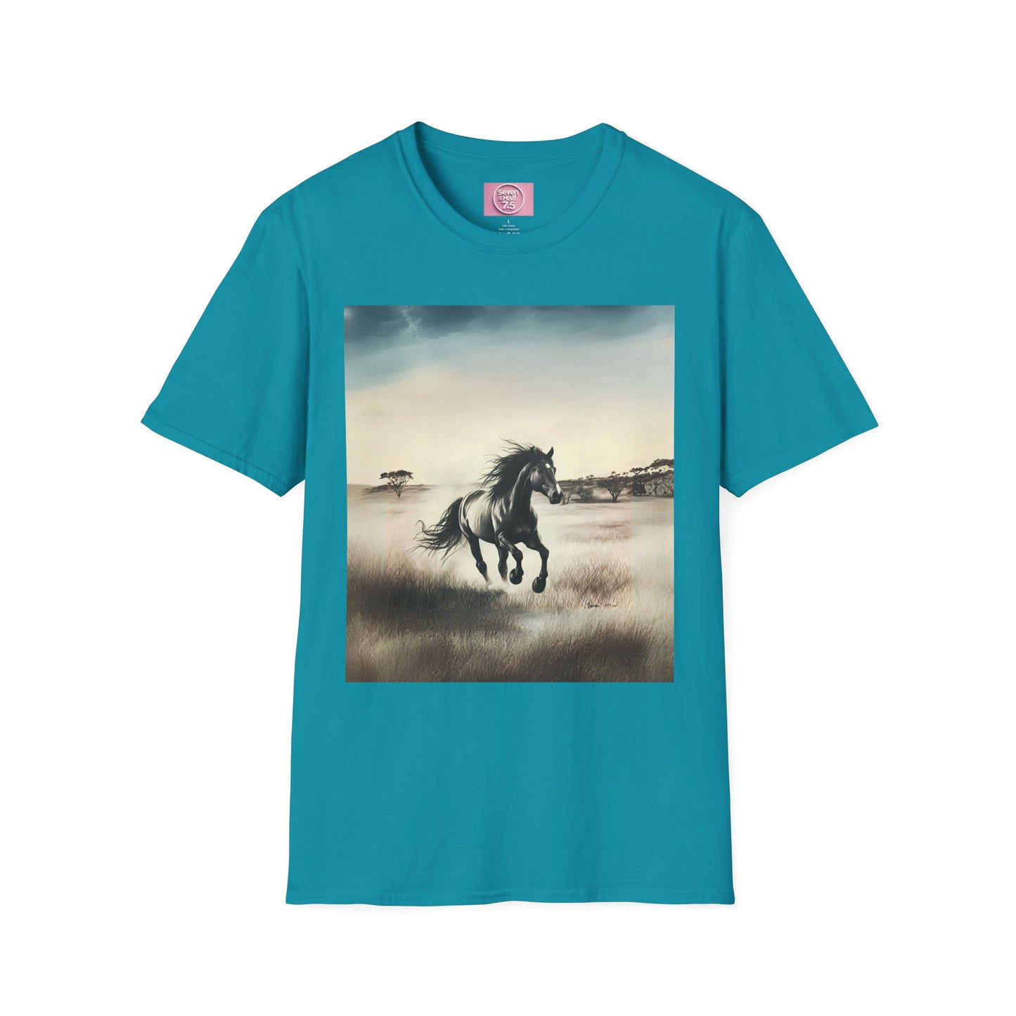 Majestic Horse Unisex Softstyle T-Shirt - Nature Inspired Graphic Tee