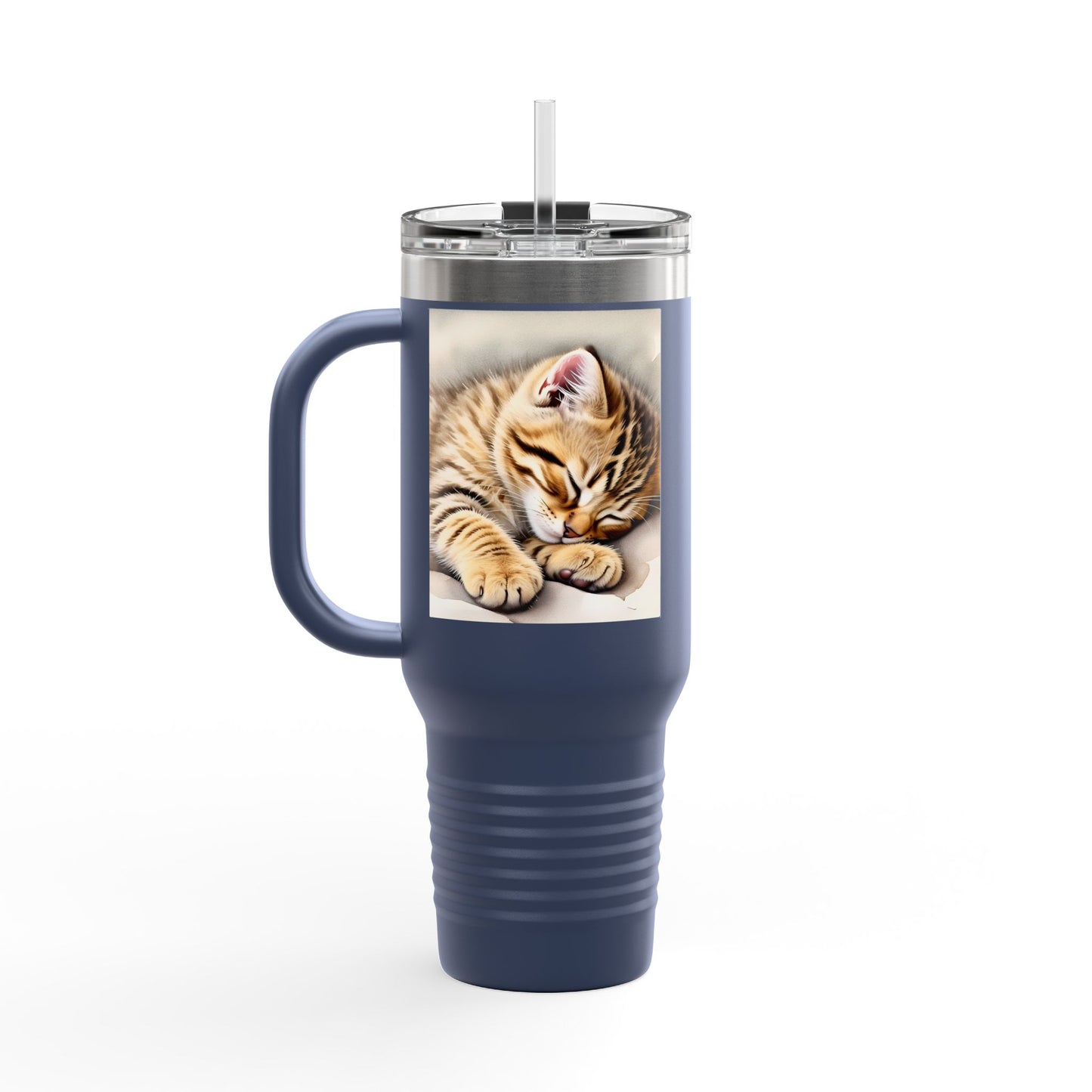 Cozy Cat Insulated Travel Mug - 40oz | Perfect for Cat Lovers