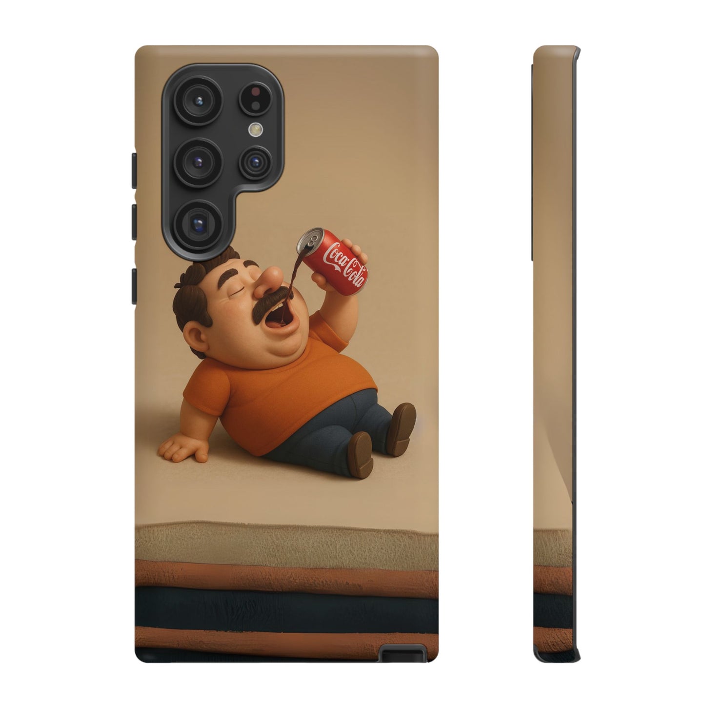 Funny Cartoon Phone Case - 'Coca-Cola Chill' Design