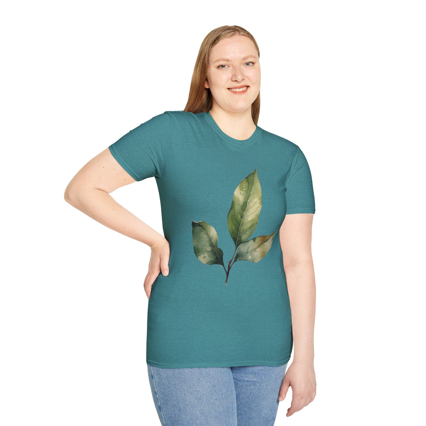 Botanical Leaf Unisex Softstyle T-Shirt - Eco-Friendly Casual Wear