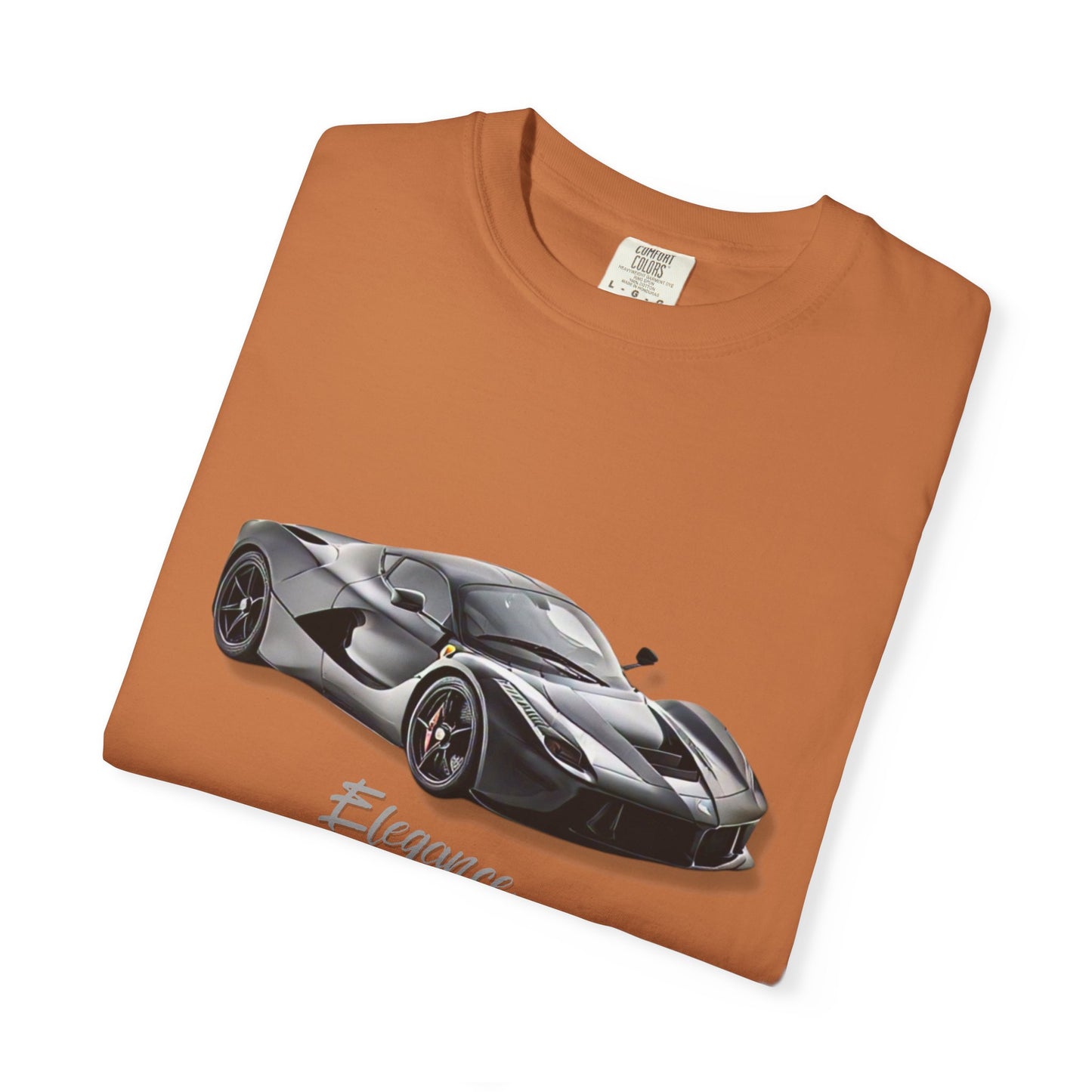 Elegant Car Graphic Unisex Garment-Dyed T-Shirt