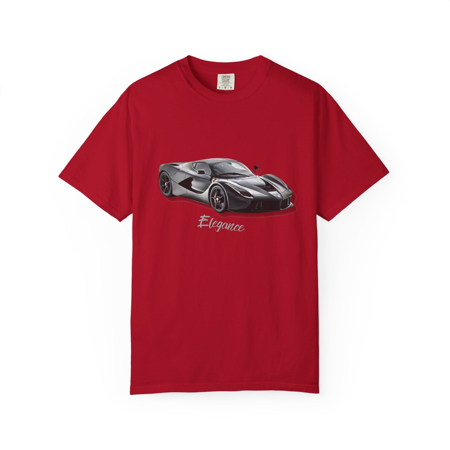 Elegant Car Graphic Unisex Garment-Dyed T-Shirt