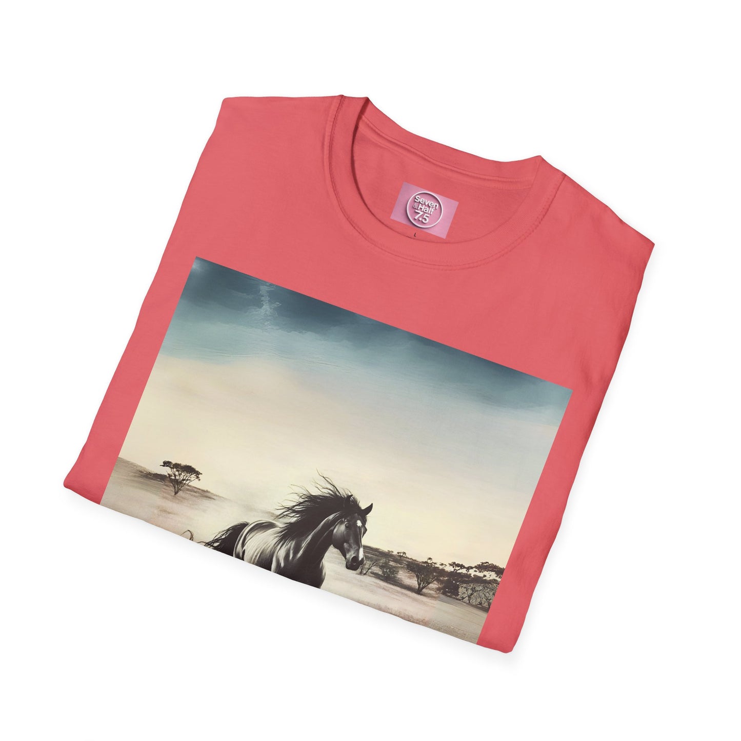 Majestic Horse Unisex Softstyle T-Shirt - Nature Inspired Graphic Tee