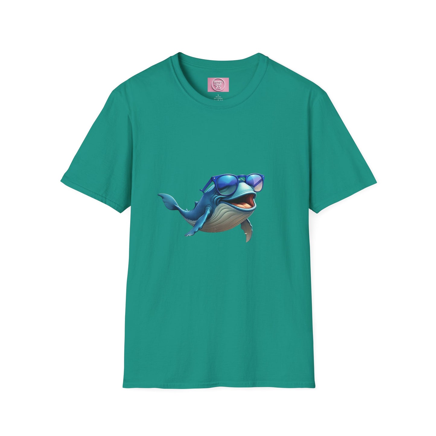Cool Sunglasses Whale Unisex Softstyle T-Shirt