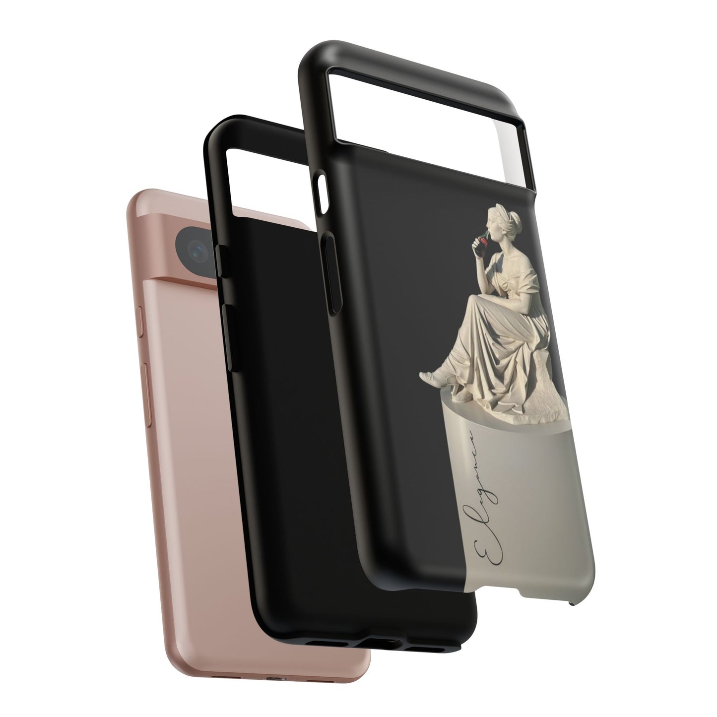 Elegant Phone Case - Stylish Tough Case with Sculpture Design