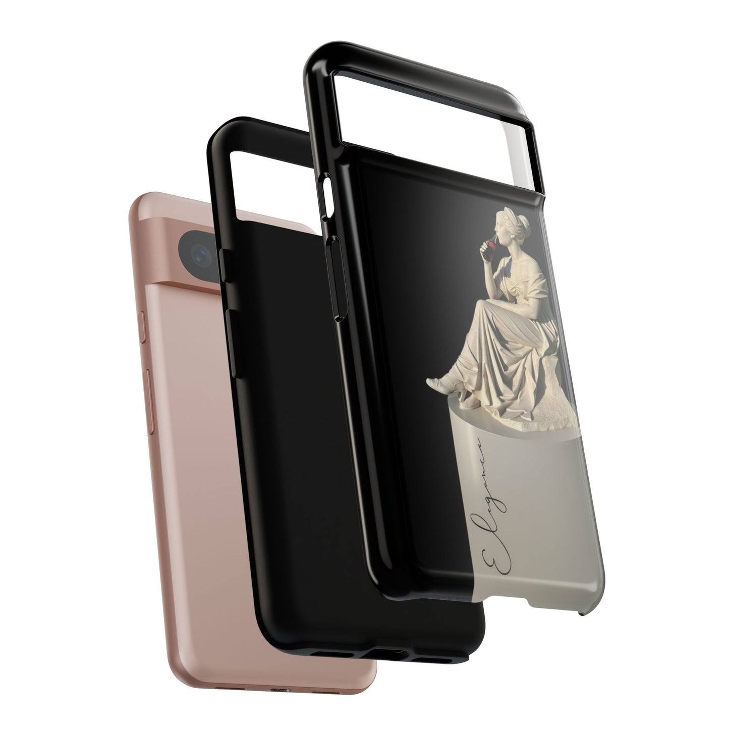 Elegant Phone Case - Stylish Tough Case with Sculpture Design