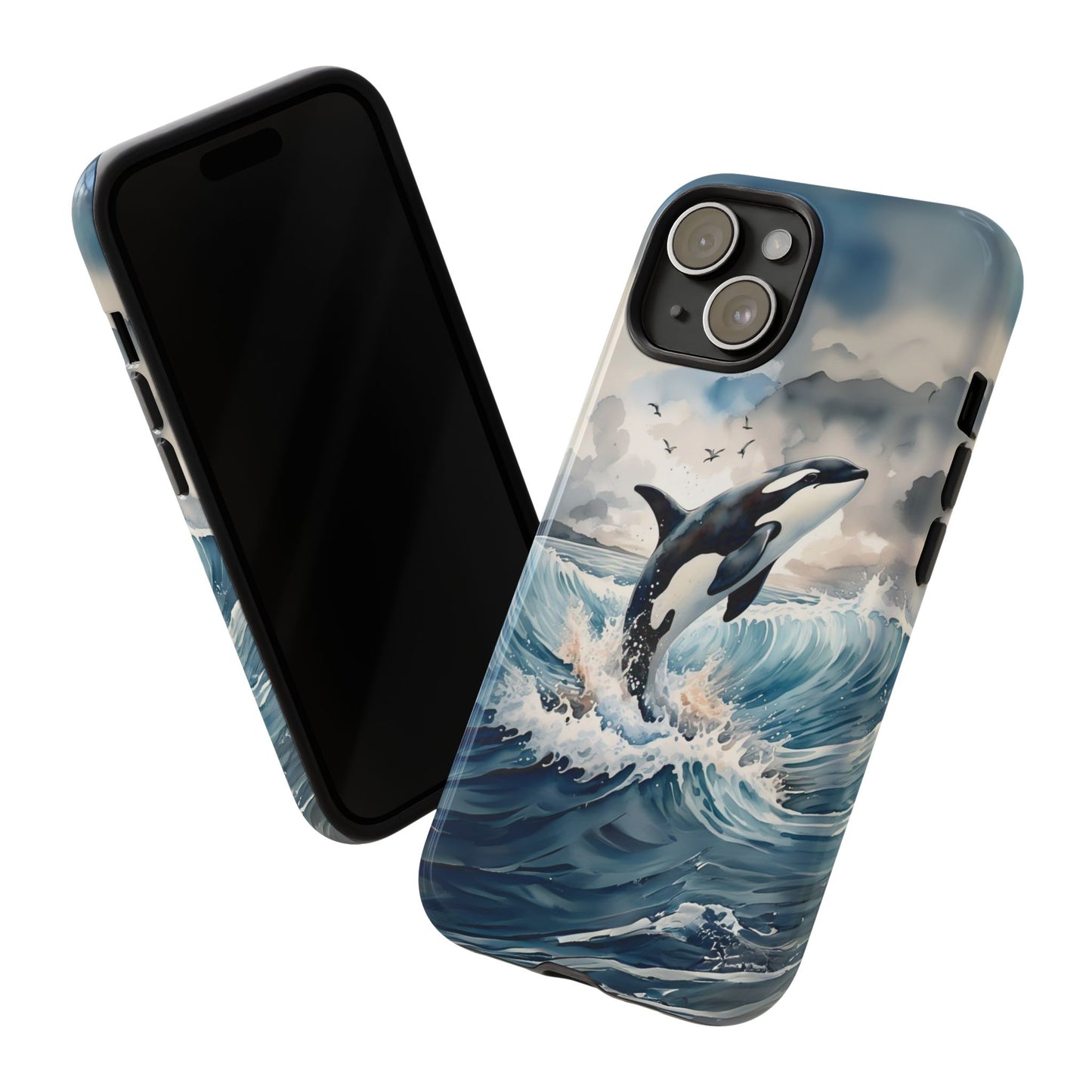 Whale Splash Phone Case - Tough & Stylish Ocean Design