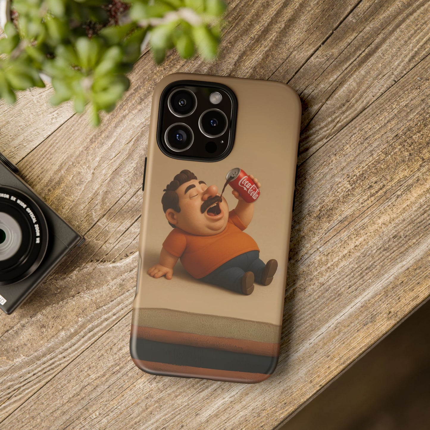 Funny Cartoon Phone Case - 'Coca-Cola Chill' Design