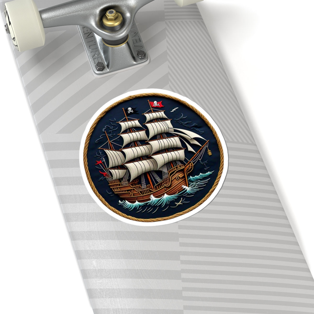 Nautical Pirate Ship Kiss-Cut Stickers | Adventure Decor