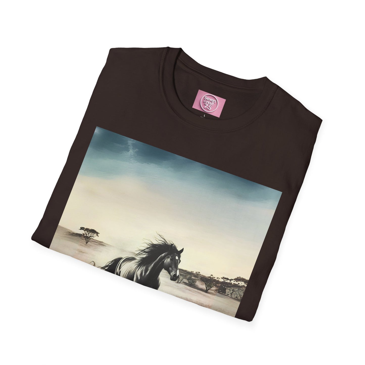 Majestic Horse Unisex Softstyle T-Shirt - Nature Inspired Graphic Tee