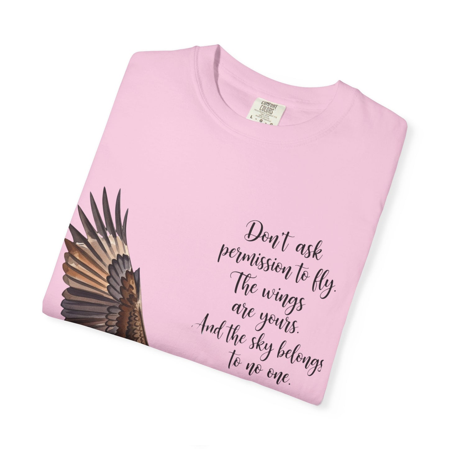 Inspirational Eagle T-Shirt, Motivational Apparel, Gift for Nature Lovers, Unisex Size, Eco-Friendly Fashion, Casual Wear