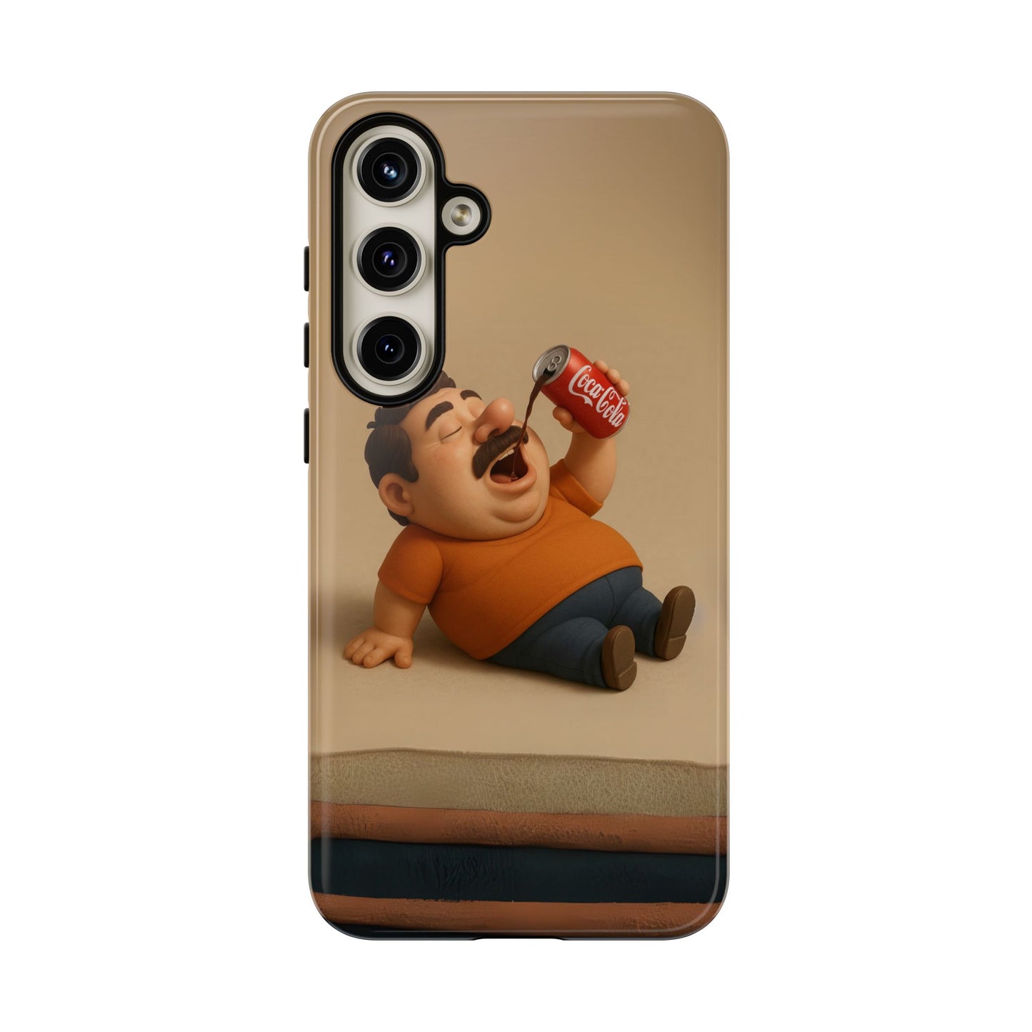 Funny Cartoon Phone Case - 'Coca-Cola Chill' Design