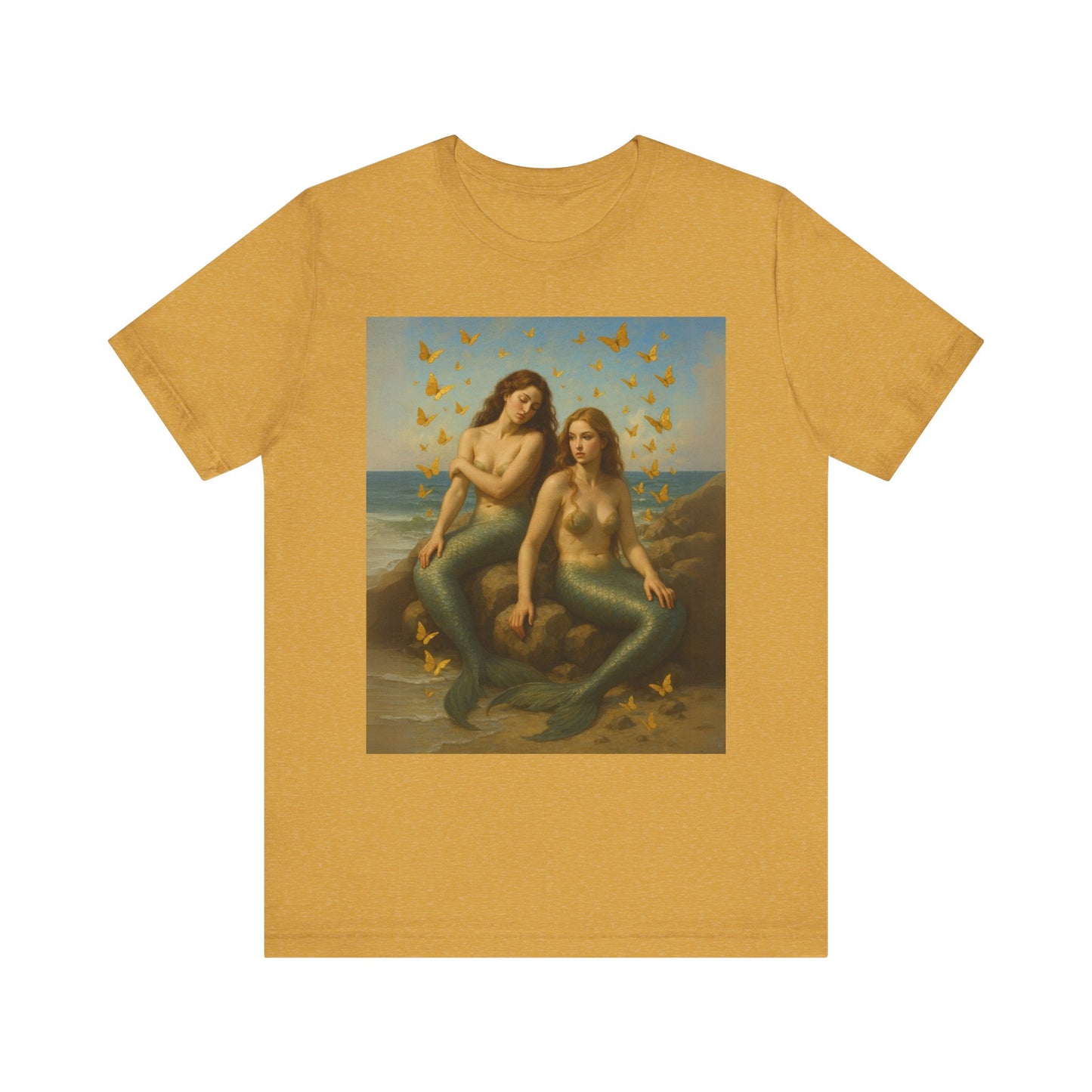 Mermaid Goddess Tee - Artistic Short Sleeve Shirt