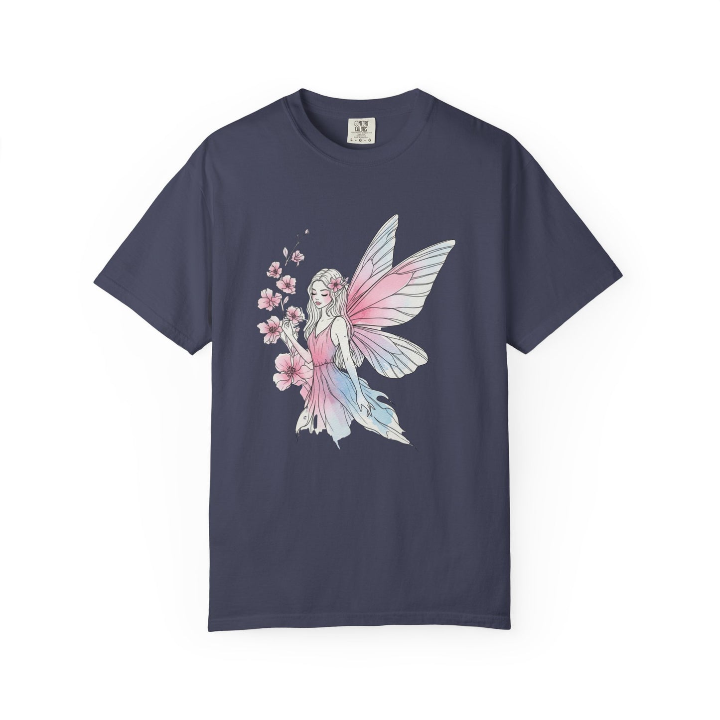 Whimsical Fairy T-Shirt - Eco-Friendly Tee, Vintage Style Shirt, Gift for Her, Fairy Lovers Gift, Summer Apparel, Spring Fashion