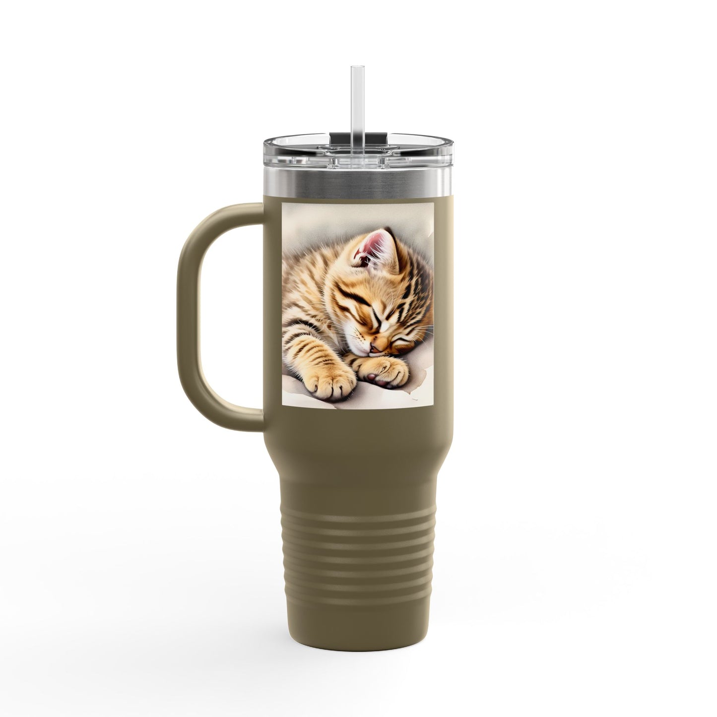 Cozy Cat Insulated Travel Mug - 40oz | Perfect for Cat Lovers