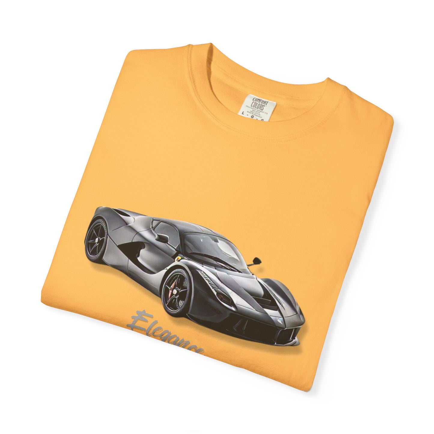 Elegant Car Graphic Unisex Garment-Dyed T-Shirt