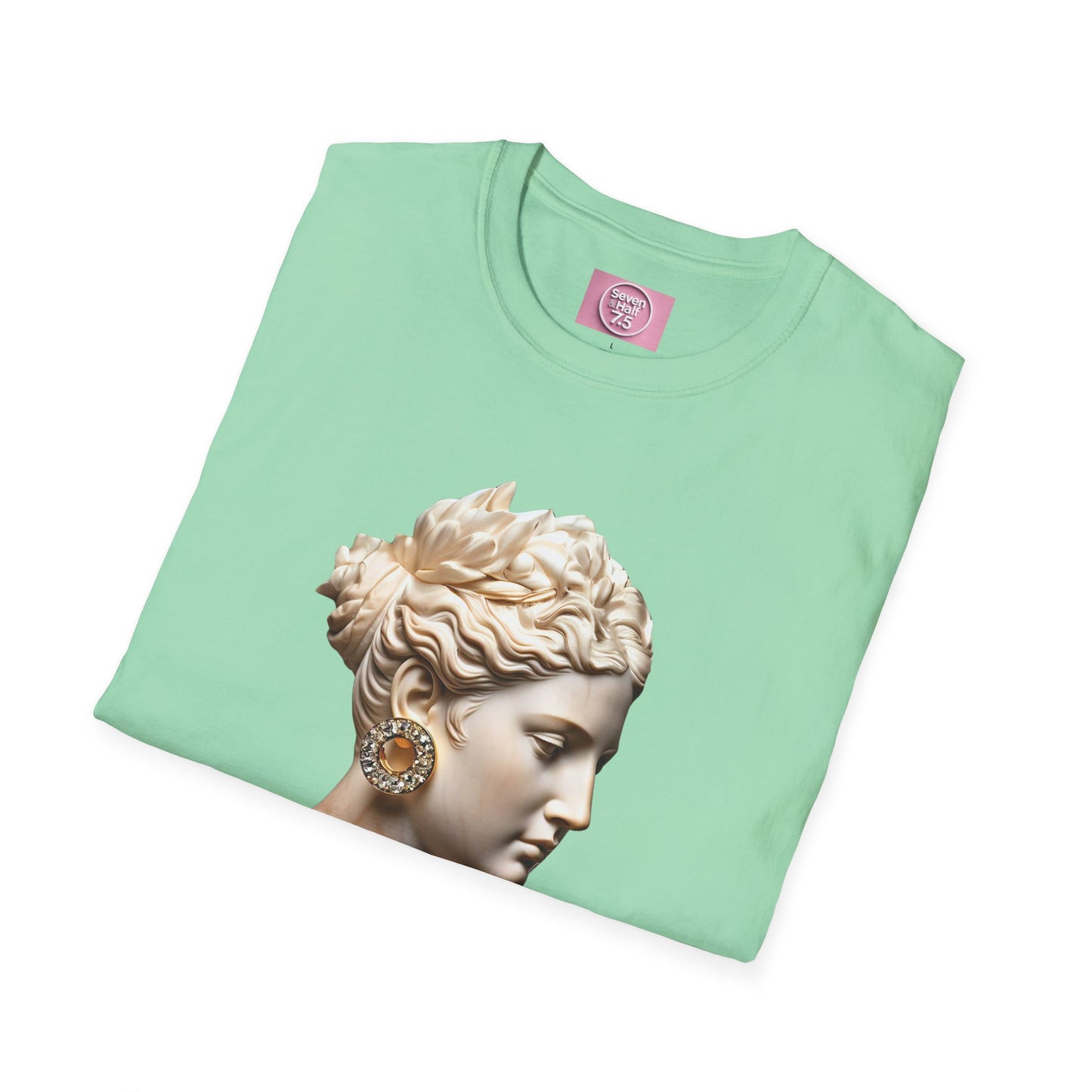 Classical Art Softstyle T-Shirt - Elegant Athena Design