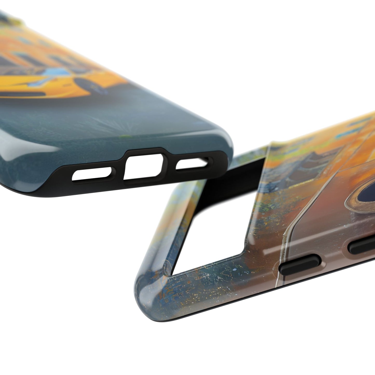Ferrari Yellow Tough Phone Case - Stylish and Durable