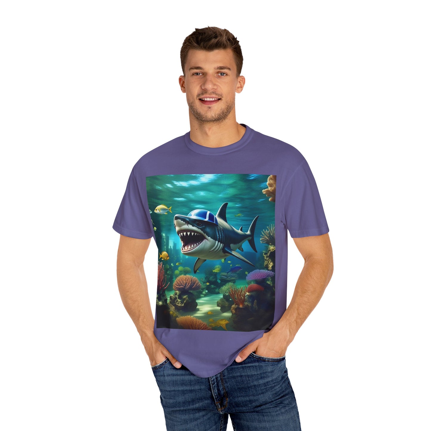 Marine Adventure Unisex T-Shirt - Shark Graphic Design