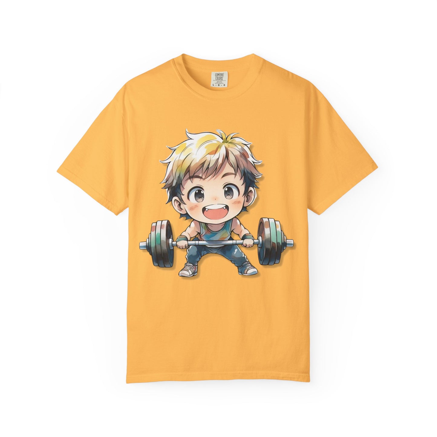 Cute Cartoon Weightlifter Unisex T-shirt - Perfect for Fitness Lovers