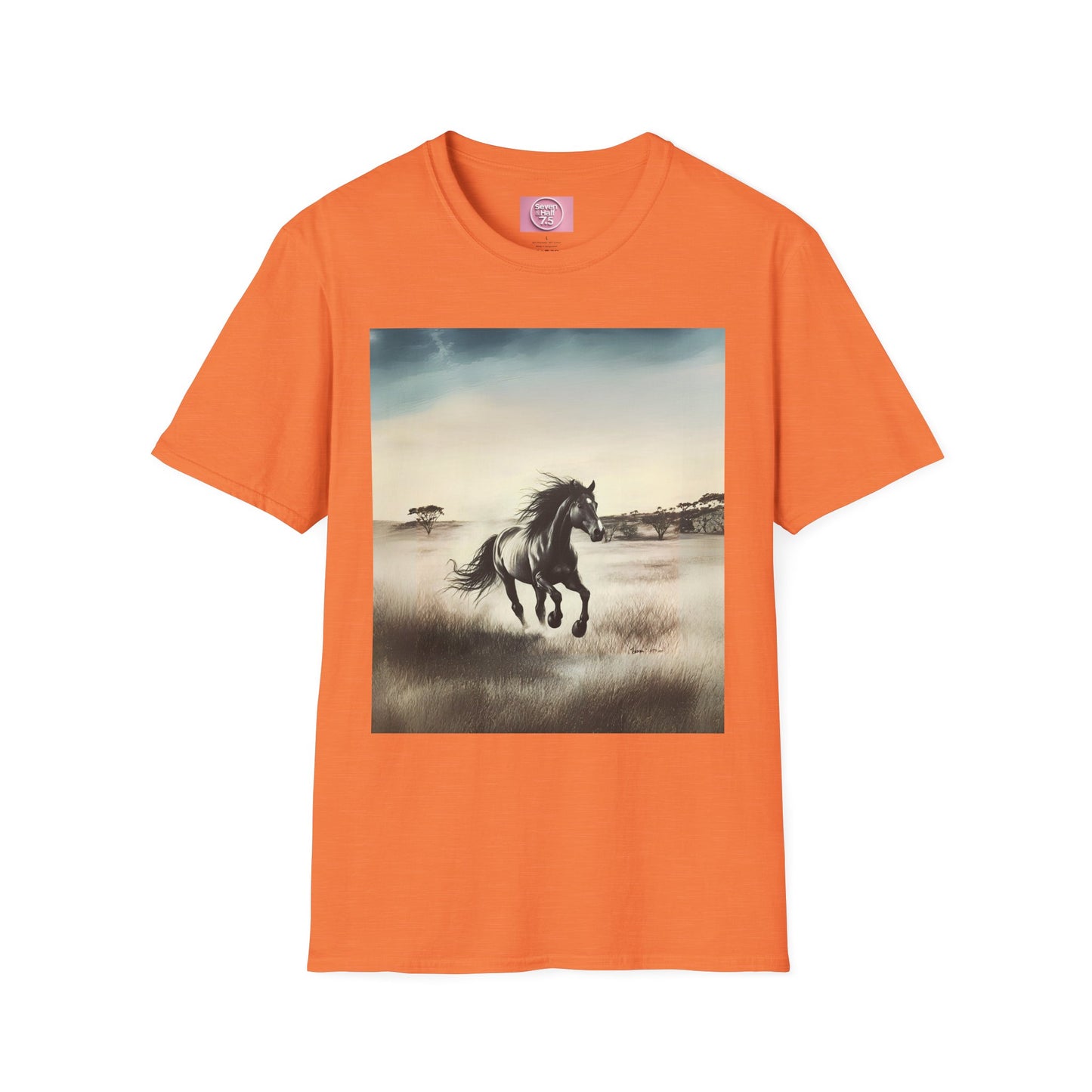 Majestic Horse Unisex Softstyle T-Shirt - Nature Inspired Graphic Tee