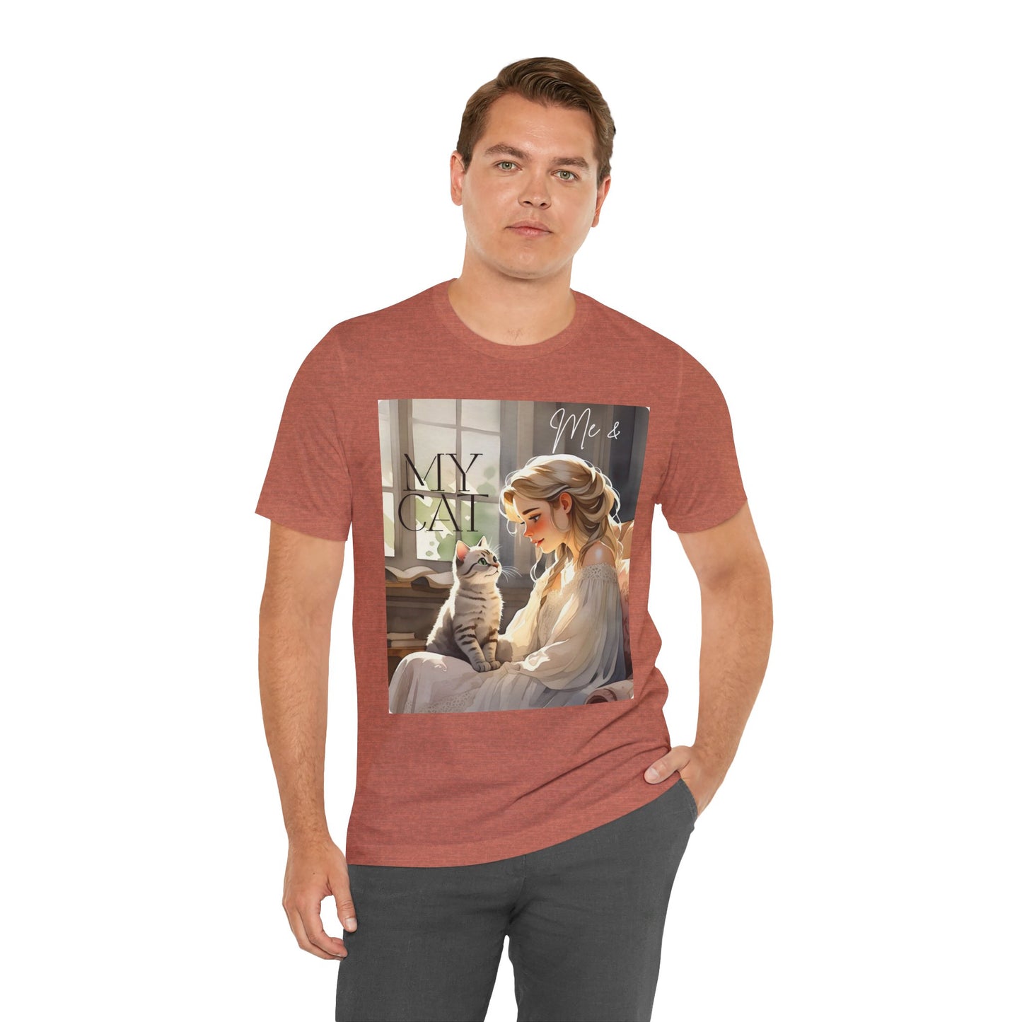 My Cat & Me Unisex Short Sleeve Tee - Cozy Cat Lover Shirt