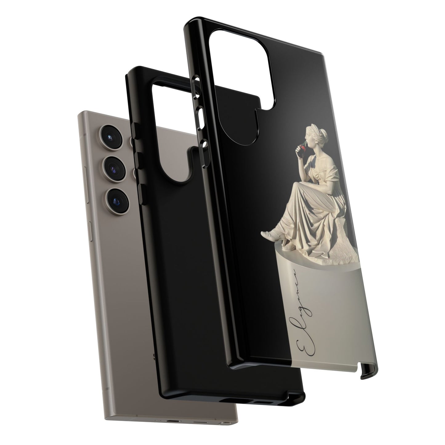Elegant Phone Case - Stylish Tough Case with Sculpture Design