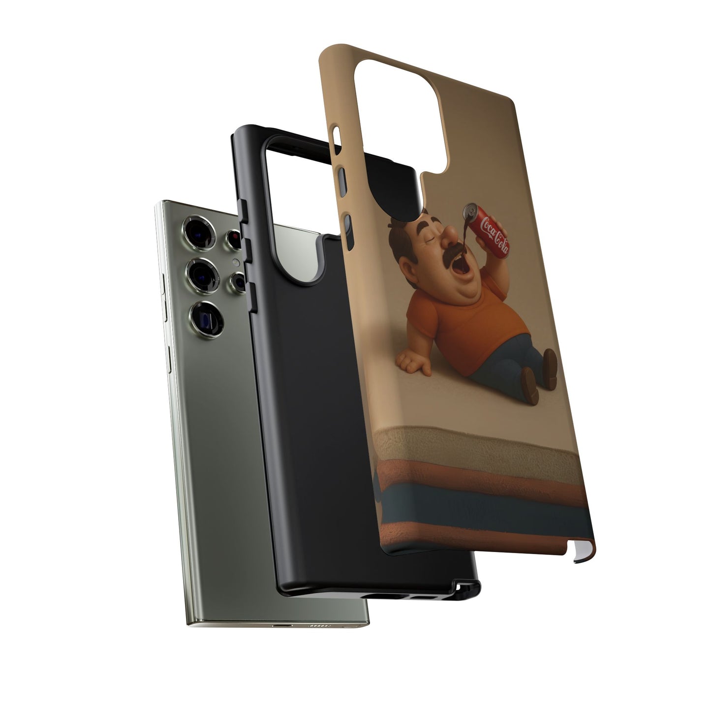 Funny Cartoon Phone Case - 'Coca-Cola Chill' Design