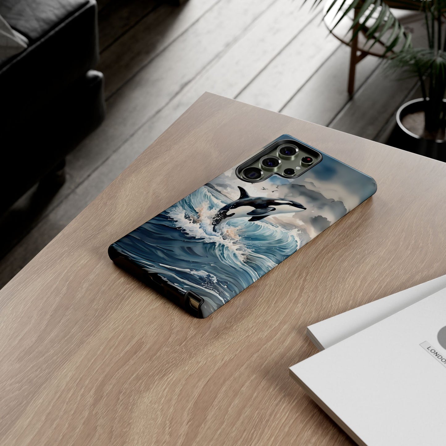 Whale Splash Phone Case - Tough & Stylish Ocean Design