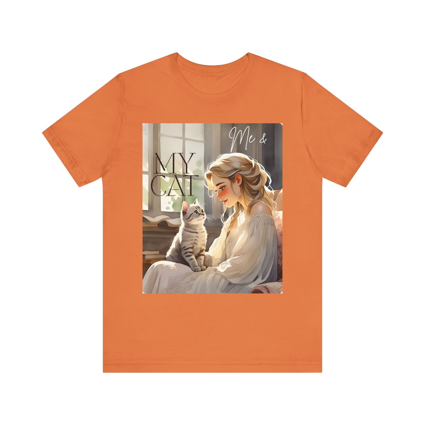 My Cat & Me Unisex Short Sleeve Tee - Cozy Cat Lover Shirt