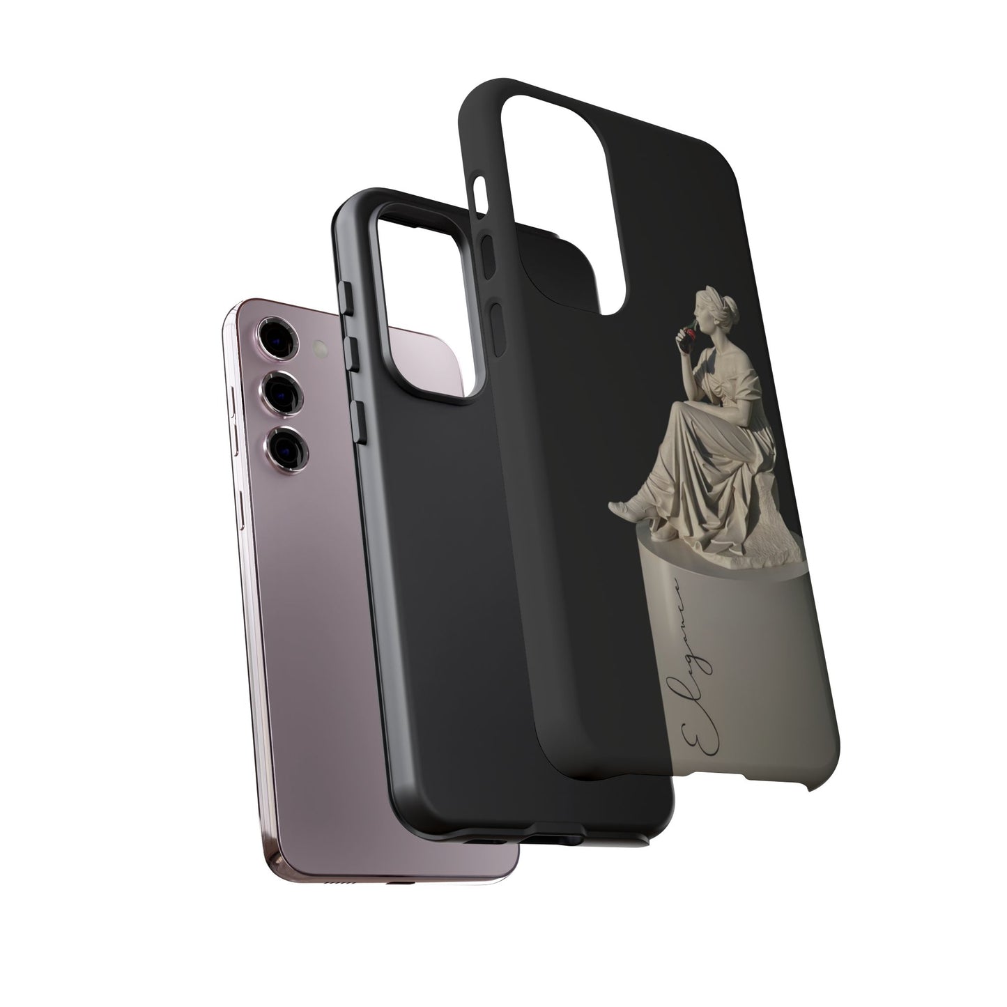 Elegant Phone Case - Stylish Tough Case with Sculpture Design