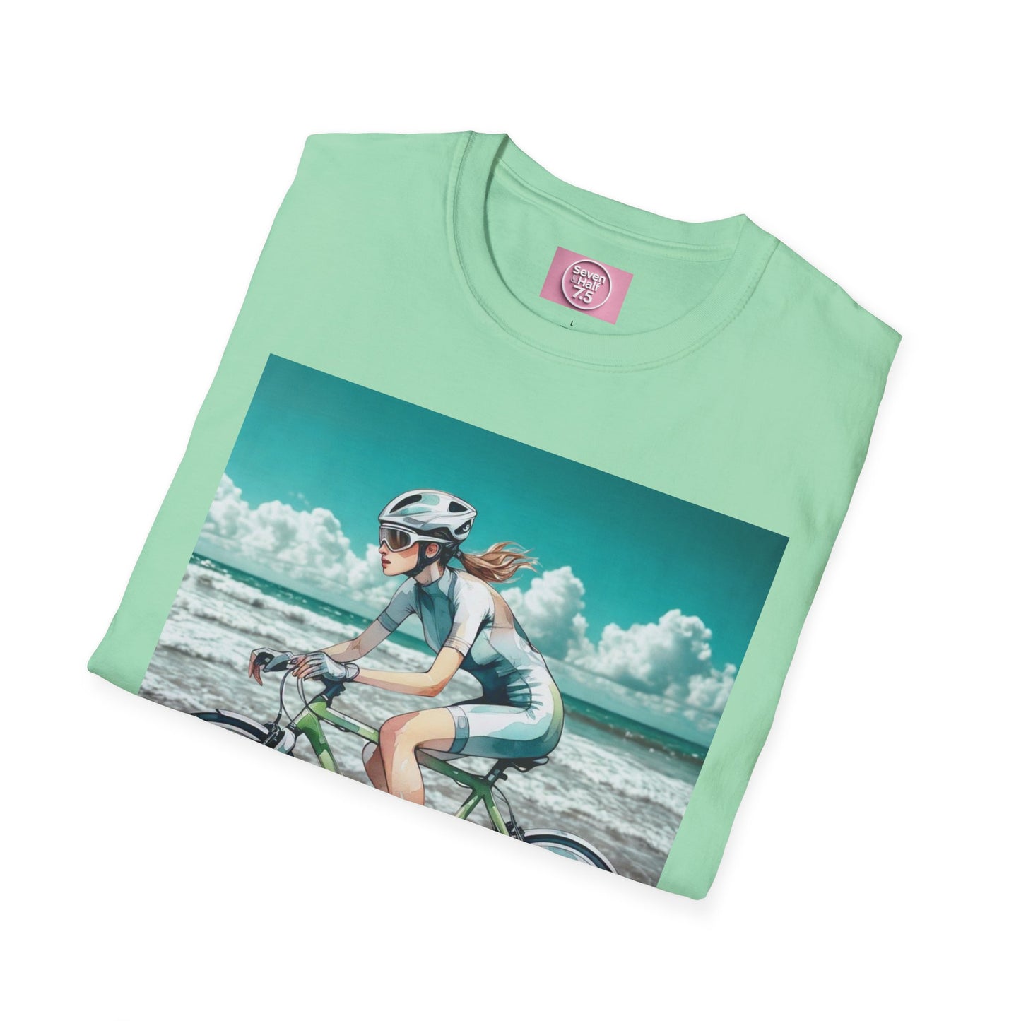 Beach Bike Ride Unisex Softstyle T-Shirt
