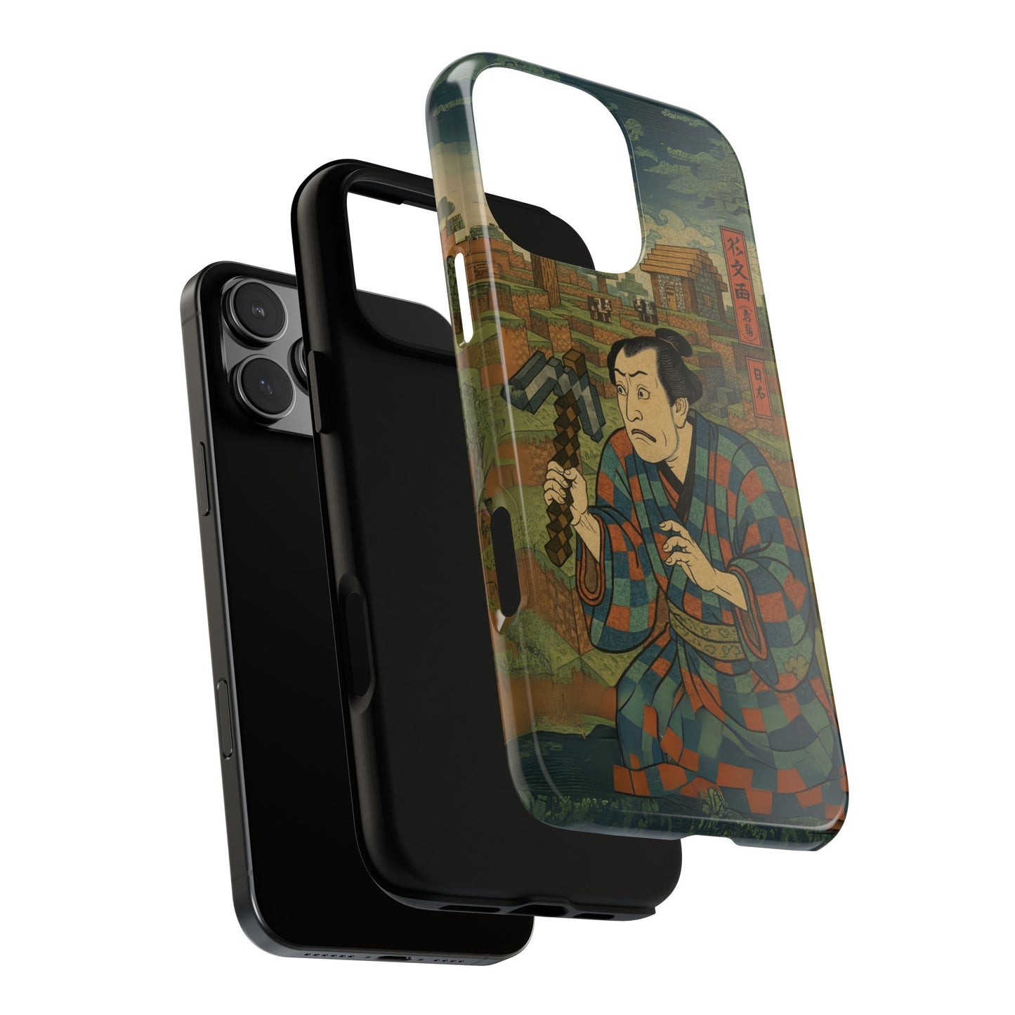 Tough Cases - Japanese Art Phone Case with Warrior Design