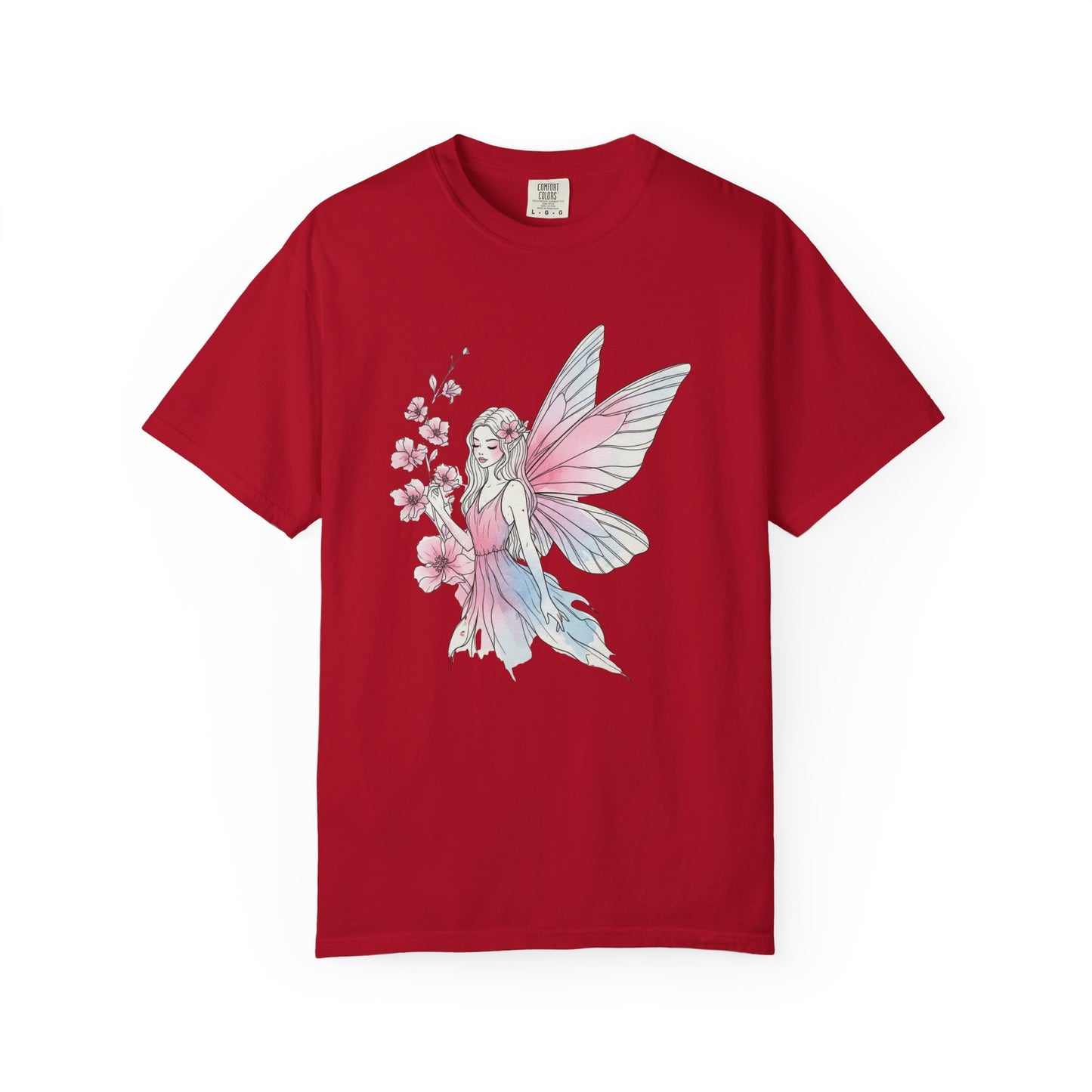 Whimsical Fairy T-Shirt - Eco-Friendly Tee, Vintage Style Shirt, Gift for Her, Fairy Lovers Gift, Summer Apparel, Spring Fashion